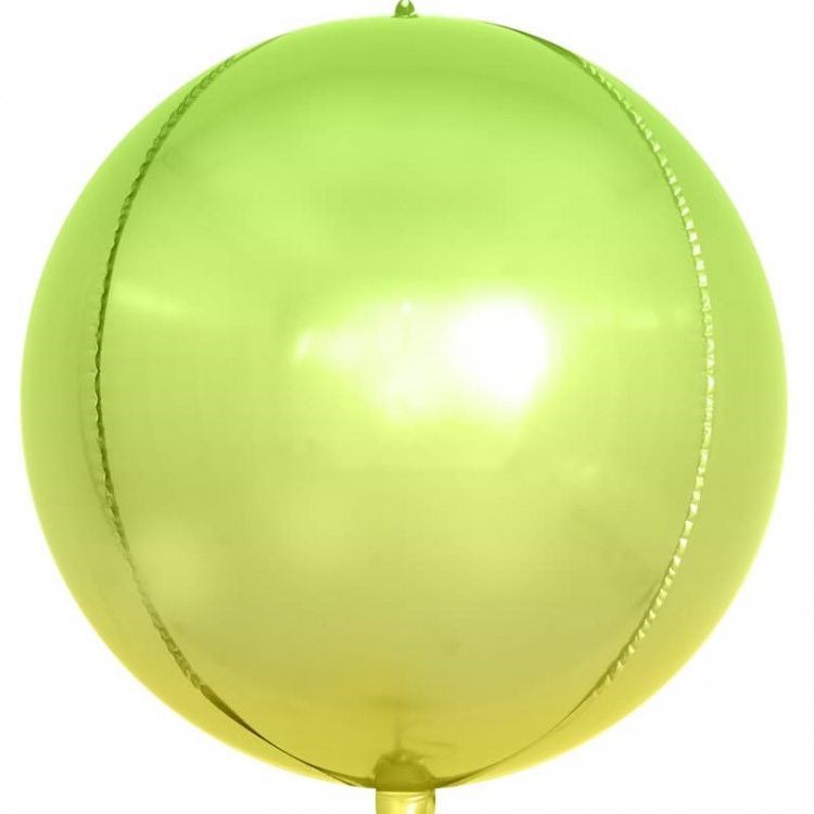 Шар Сфера 3D Светло-зеленый, Градиент (в упаковке)