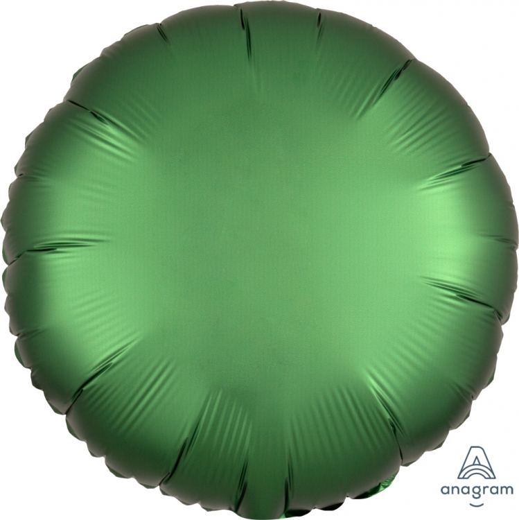 Шар Круг, Зеленый, Сатин / Satin Emerald (в упаковке)
