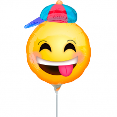 Шар Мини-фигура Веселый смайлик в кепке / Happy emoticons with hat (в упаковке)