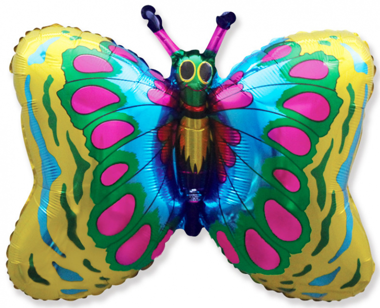 Шар Фигура, Бабочка (золото) / Butterfly, в упаковке